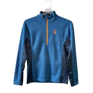 Spyder Outbound Mens Medium Pullover Sweatshirt Blue/Orange 186400
